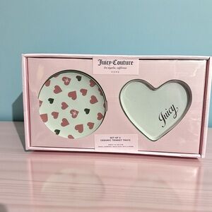 Juicy Couture Ceramic Trinket Trays Set